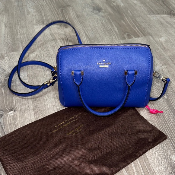 kate spade Handbags - Kate Spade Royal Blue Crossbody Bag